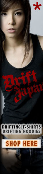 Beautiful Japanese model modeling Drift Japan shirt